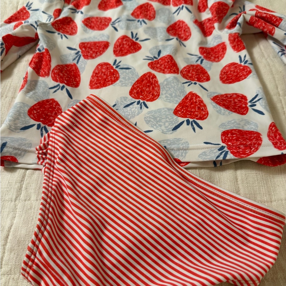 Carter's Red Strawberry Rashguard Set - Picture 4 of 4